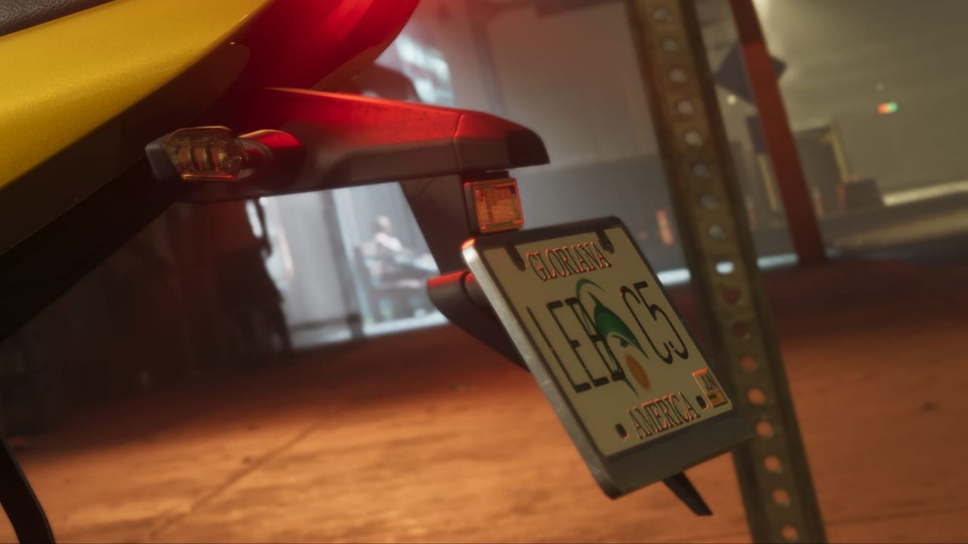 Gloriana license plates can be seen in some GTA 6 screenshots (Image via Rockstar Games)